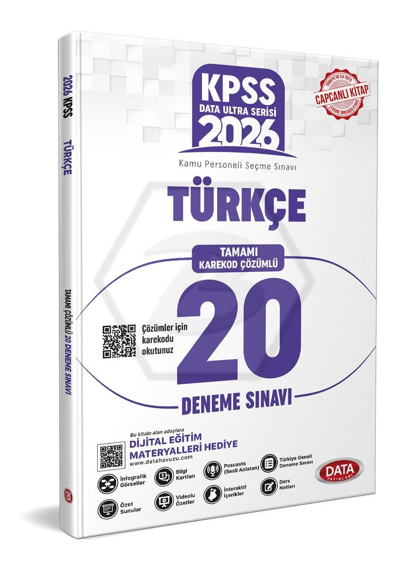 2026 KPSS Ultra Serisi Türkçe Tamamı Çözümlü 20 Deneme Sınavı