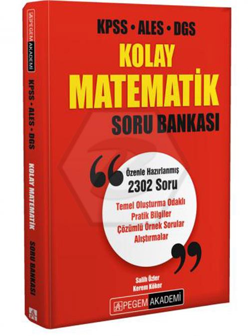 KPSS ALES DGS Kolay Matematik Soru Bankası Çözümlü