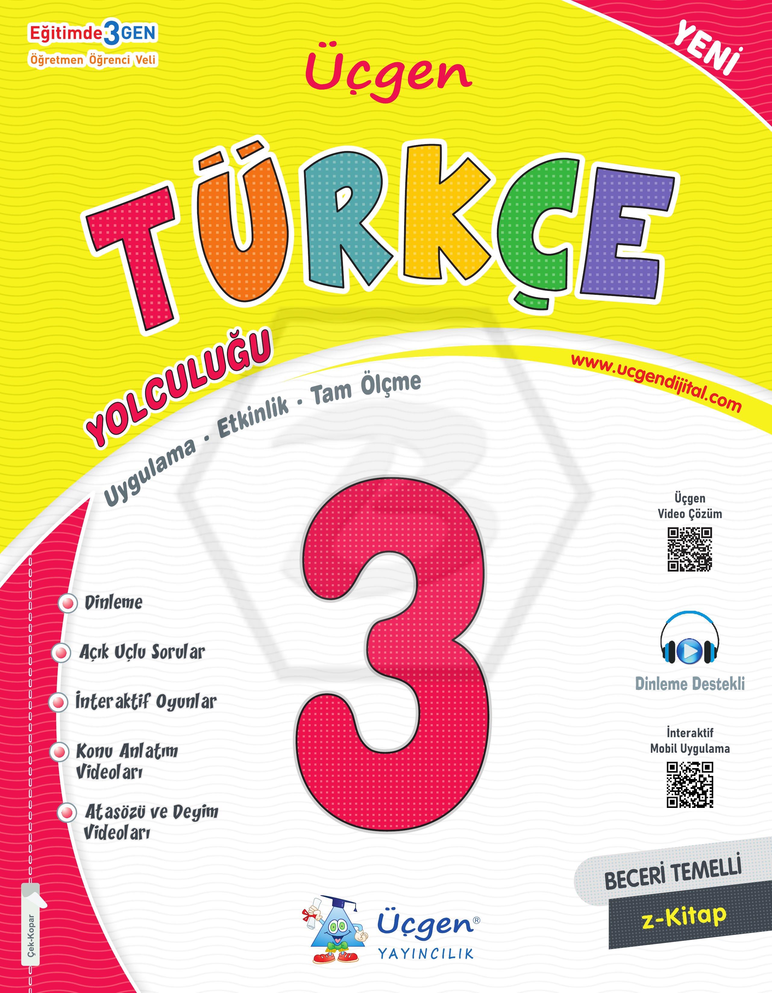 3. Sınıf Beceri Temelli - TÜRKÇE Yolculuğu - 2025