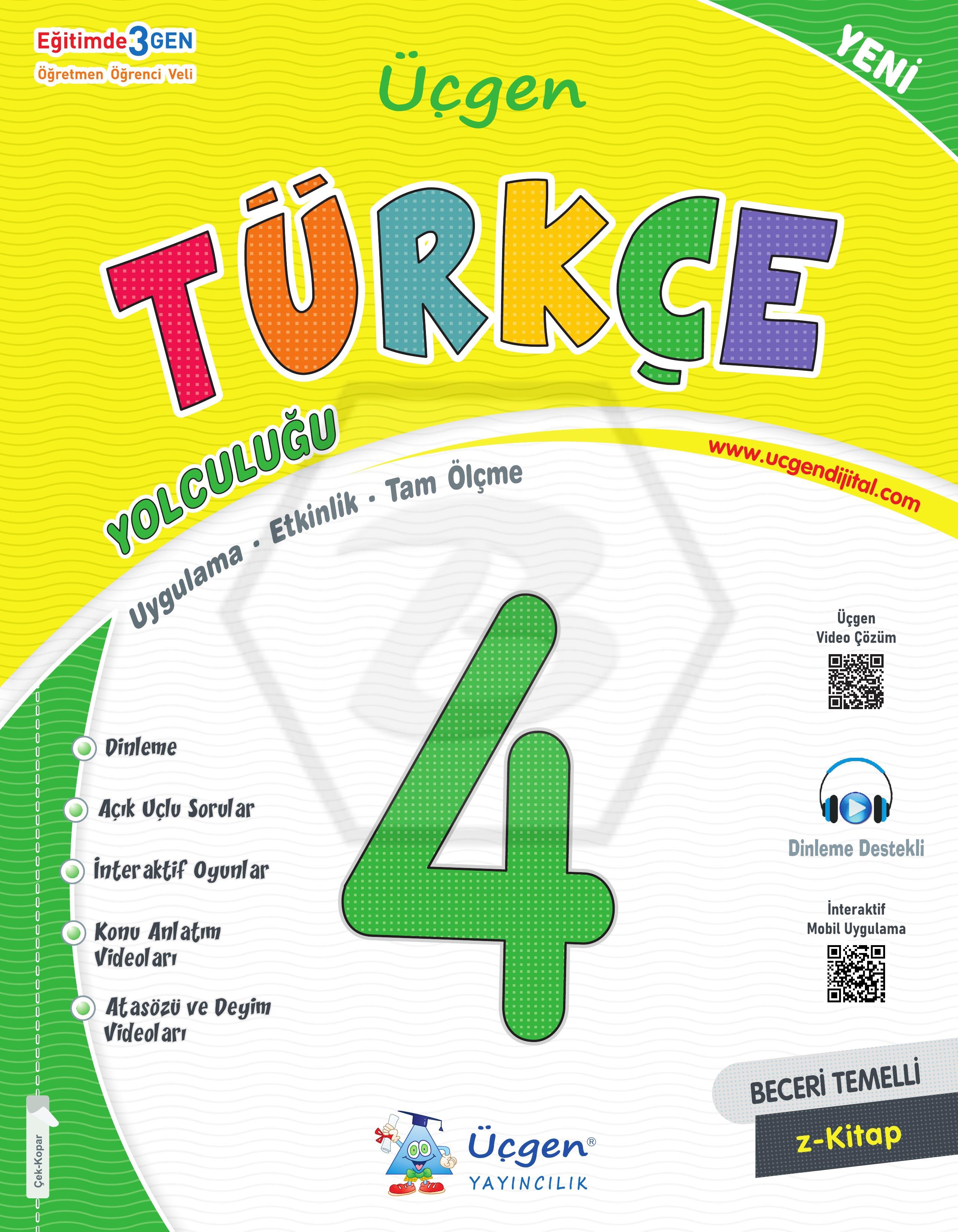 4. Sınıf Beceri Temelli - TÜRKÇE Yolculuğu - 2025