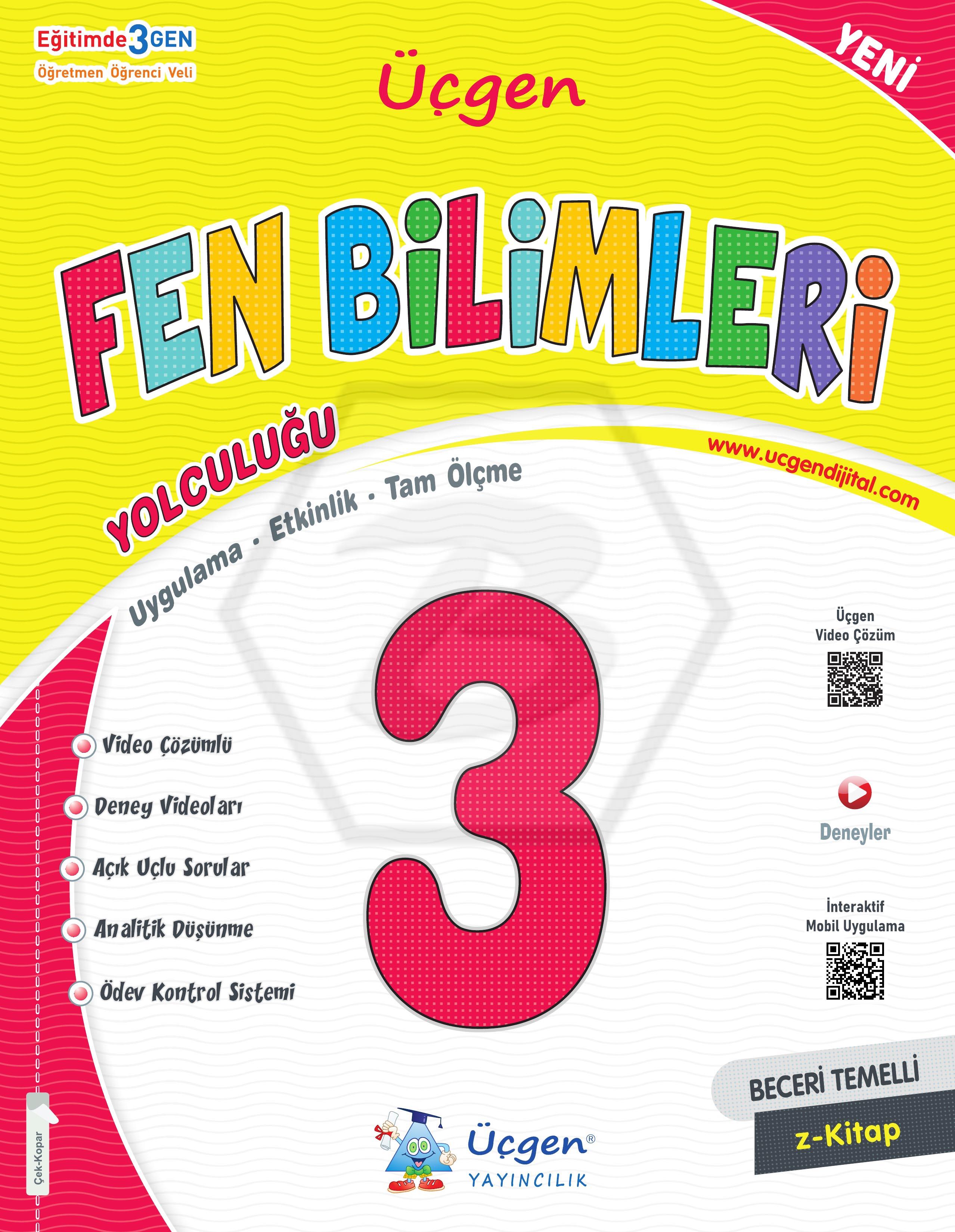 3. Sınıf Beceri Temelli - FEN BİLİMLERİ Yolculuğu - 2024