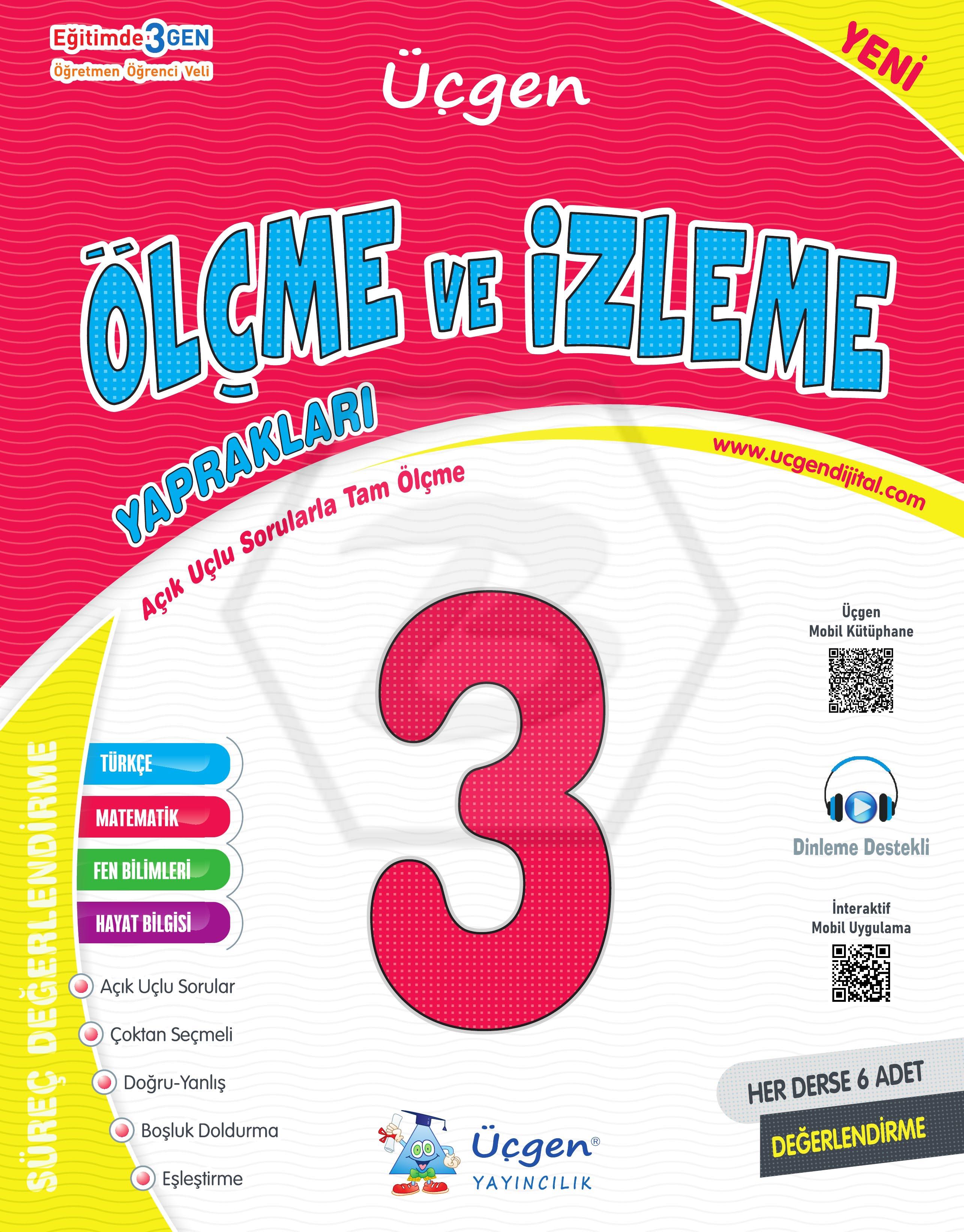 3. Sınıf SÜREÇ ve ÖLÇME DEĞERLENDİRME - Sınav Kitabı - 2025