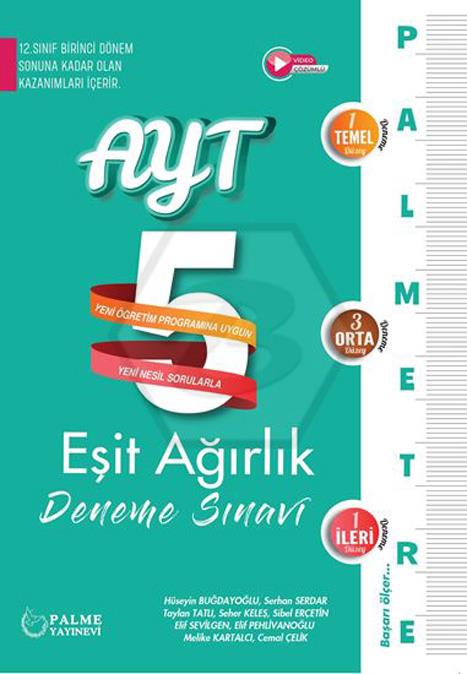 AYT Palmetre Eşit Ağırlık 5 Deneme Sınavı