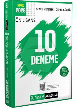 2026 KPSS Genel Yetenek Genel Kültür Ön Lisans Tamamı Çözümlü 10 Deneme
