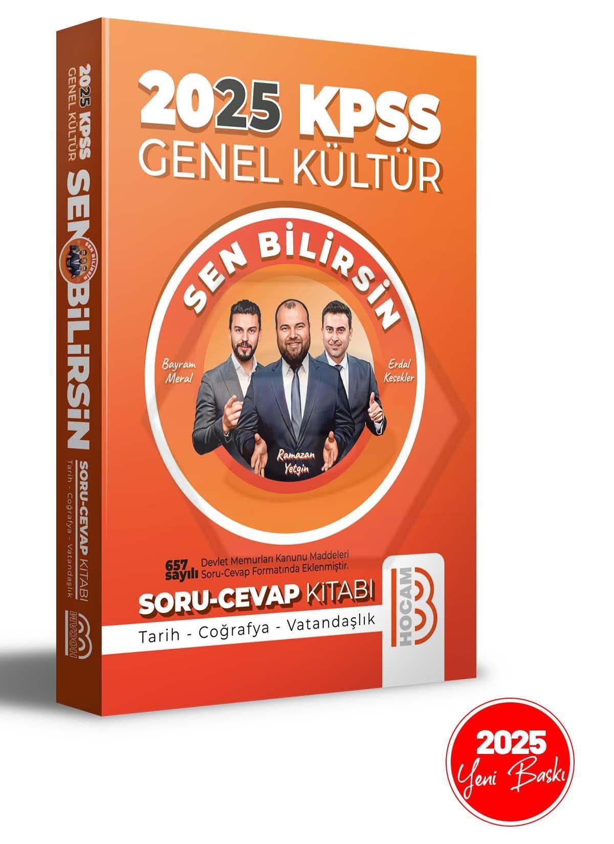 2025 KPSS Genel Kültür Sen Bilirsin Tarih-Coğrafya-Vatandaşlık Soru Cevap Kitabı
