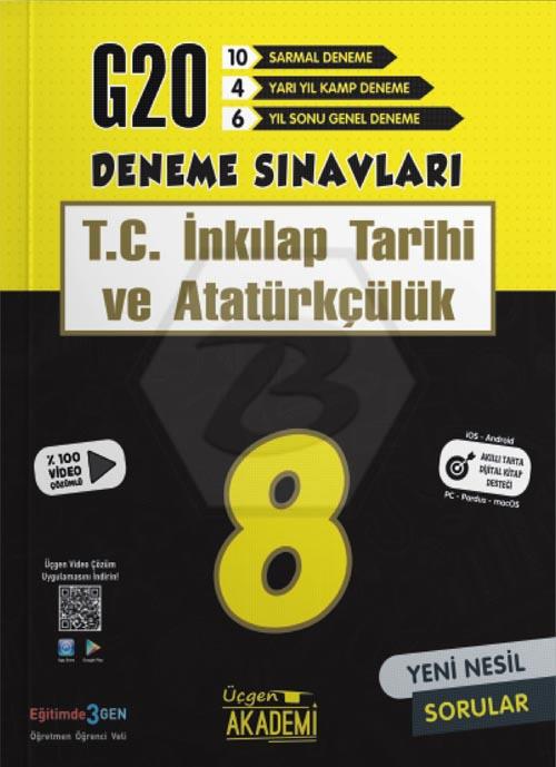 8. Sınıf - T.C. İNKILAP TARİHİ VE ATATÜRKÇÜLÜK - 20 li Deneme Sınavı