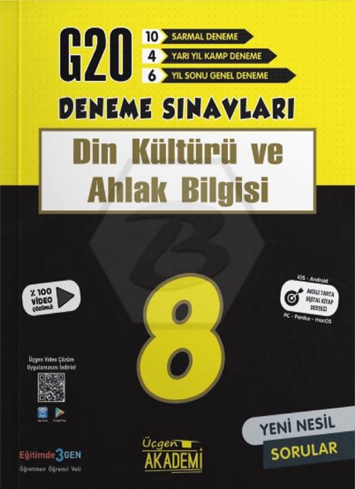 8. Sınıf - DİN KÜLTÜRÜ VE AHLAK BİLGİSİ - 20 li Deneme Sınavı