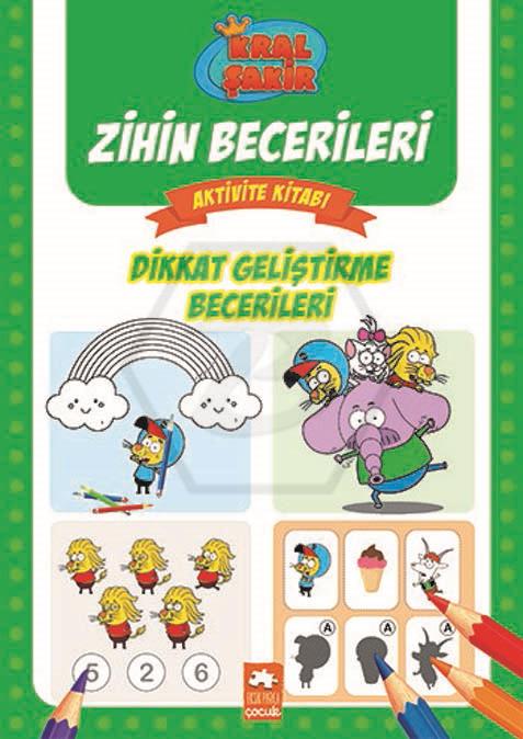 Kral Şakir Zihin Becerileri Aktivite Kitabı Dikkat Geliştirme Becerileri