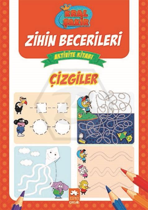 Kral Şakir Zihin Becerileri Aktivite Kitabı Çizgiler