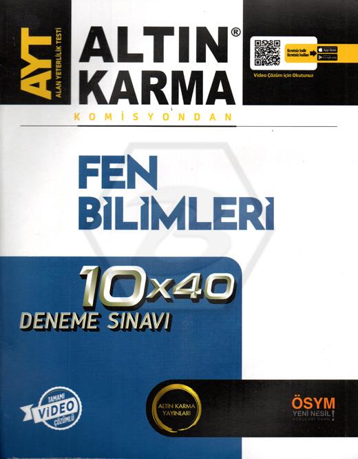 AYT Fen Bilimleri 10x40 Deneme