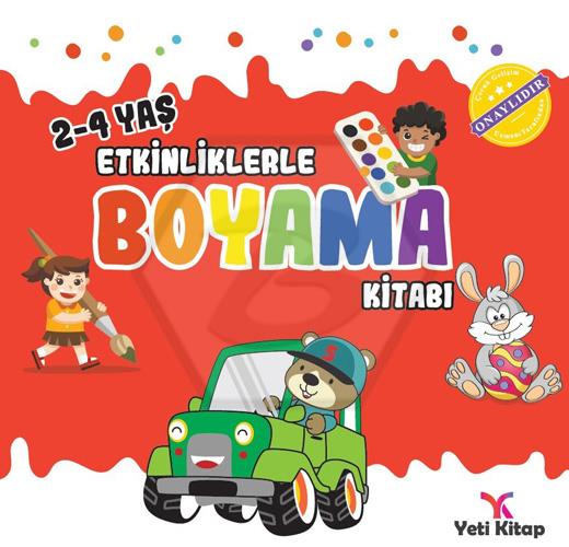 2-4 yaş Etkinliklerle Boyama Kitabı 1