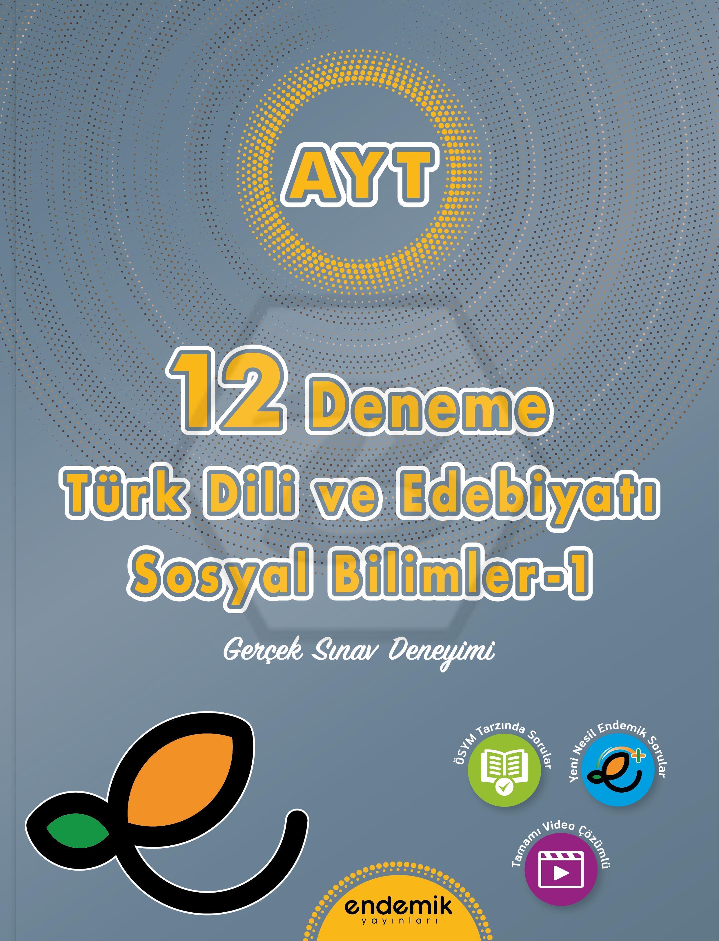 AYT Türk Dili ve Edebiyatı & Sosyal Bilimler-1 12 li Deneme Sınavı - 2025
