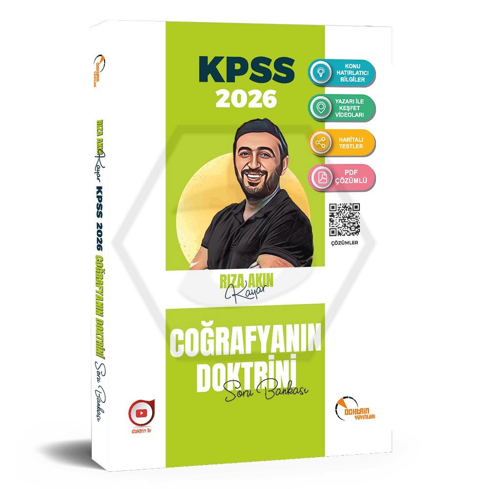 2026 KPSS Coğrafyanın Doktrini Soru Bankası Çözümlü