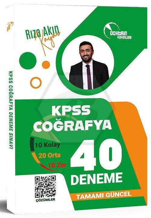 KPSS Coğrafya 40 Deneme Çözümlü