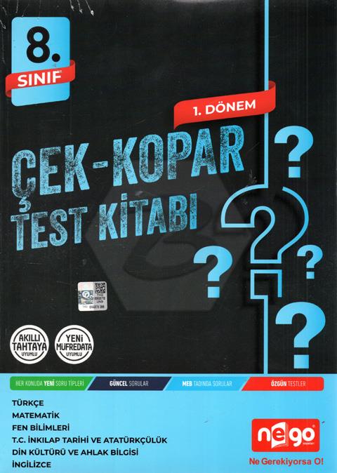 8.Sınıf Çek Kopar Test Kitabı 1.Dönem
