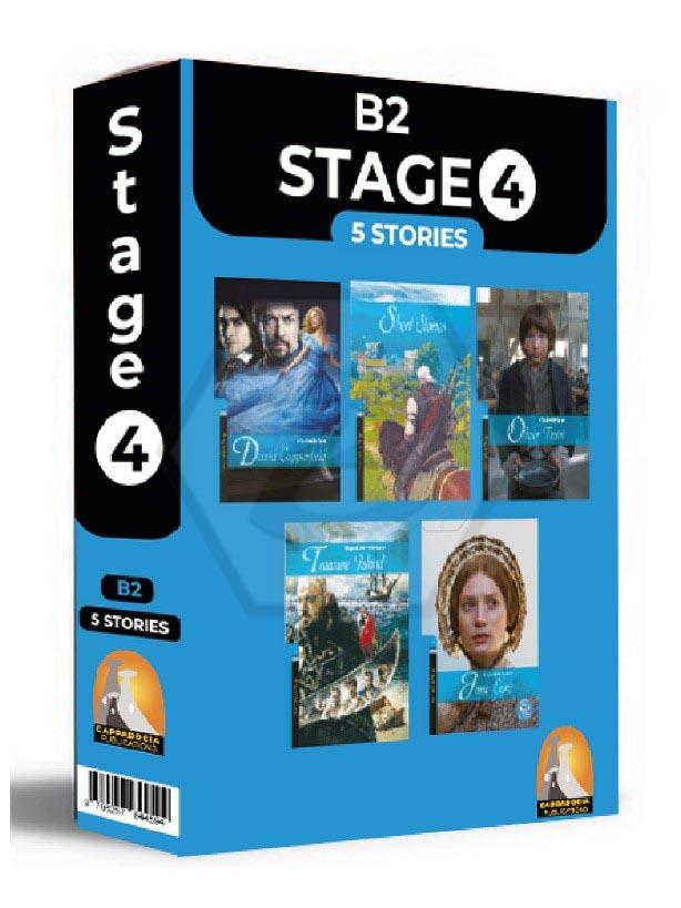 İngilizce Hikaye Stage 4 5’li Hikaye Seti Kutu Tanıtım (B2) Seviyelerinde Kare Kod Okumalı