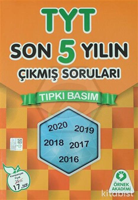 TYT Son 5 Yılın Çıkmış Soruları 