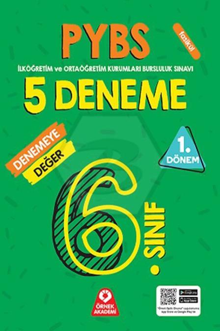 6.Sınıf PYBS 1.Dönem Denemeye Değer 5 Deneme