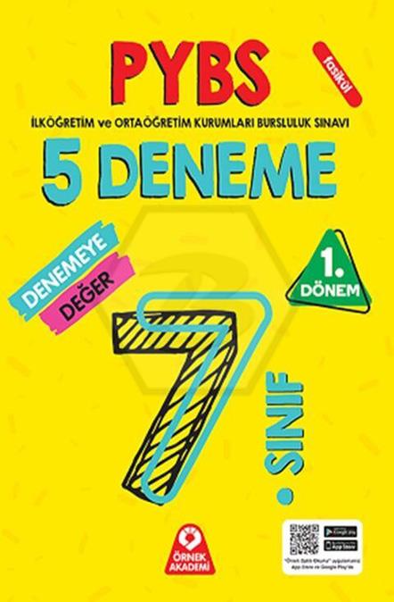 7.Sınıf PYBS 1.Dönem Denemeye Değer 5 Deneme