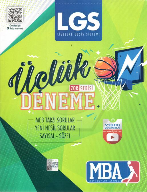 8.Sınıf LGS Zor Serisi Video Çözümlü Üçlük Deneme