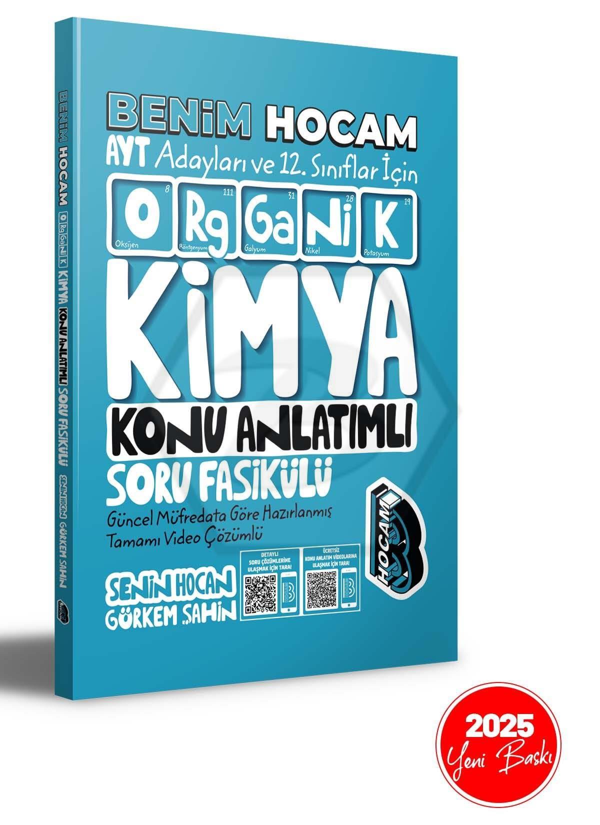 2025 AYT ve 12. Sınıflar İçin Organik Kimya Konu Anlatımlı Soru Fasikülü
