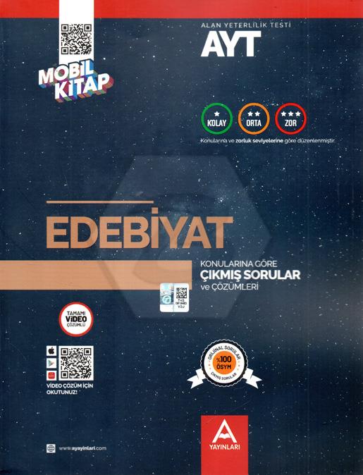 AYT Edebiyat Konularına Ve Zorluk Derecesine Göre Çıkmış Sorular