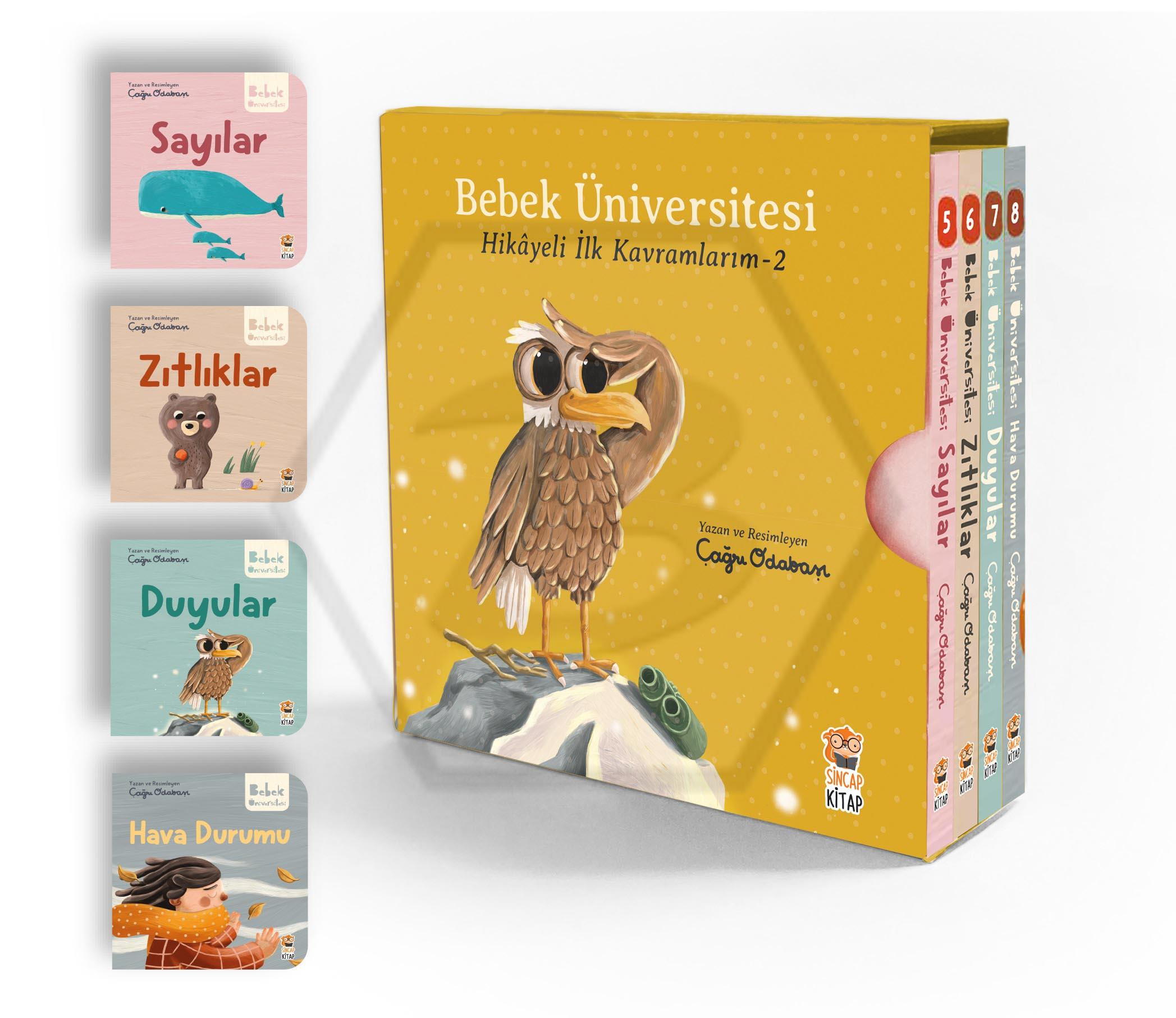 Bebek Üniversitesi 2- Hikayeli İlk Kavramlarım Set ( 4 Kitap)