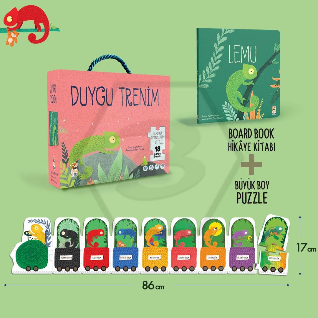 Lemu - Duygu Trenim (18 Parça Puzzle ve Kitap)