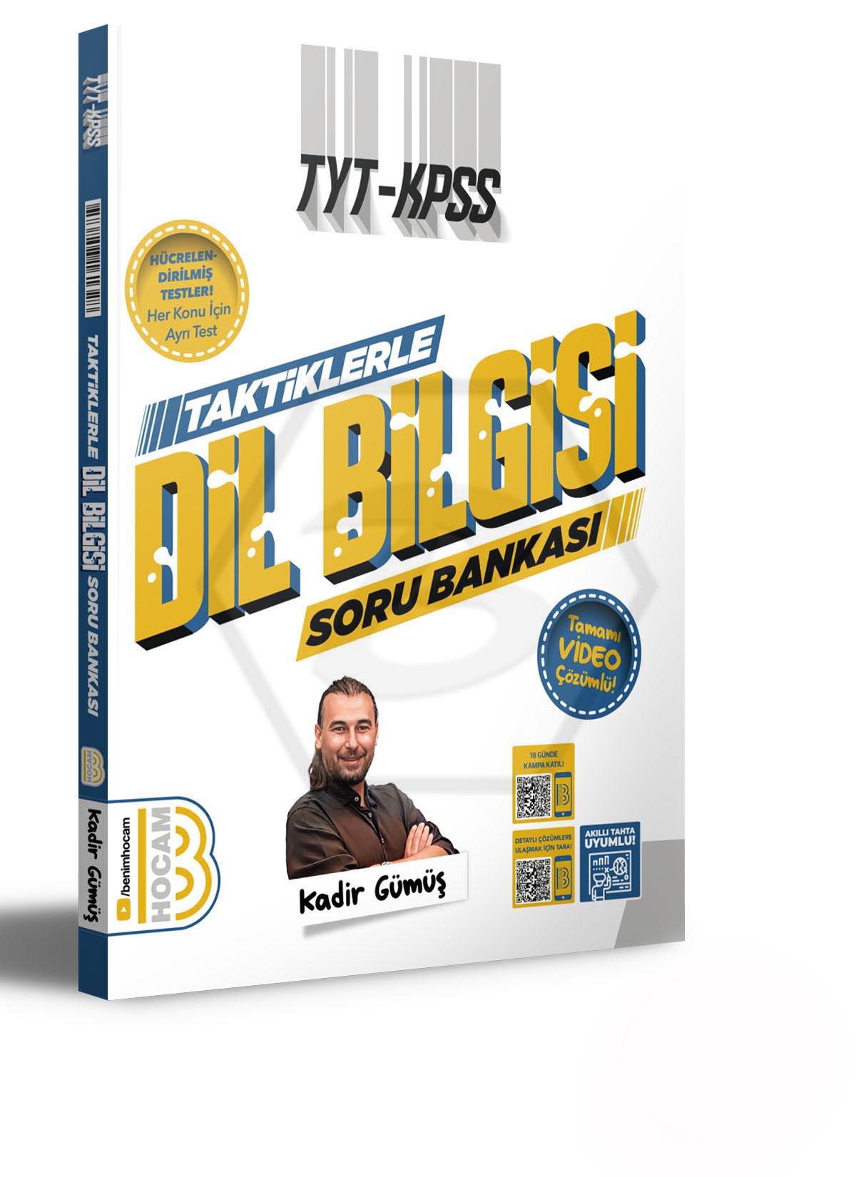 TYT - KPSS Taktiklerle Dil Bilgisi Tamamı Video Çözümlü Soru Bankası