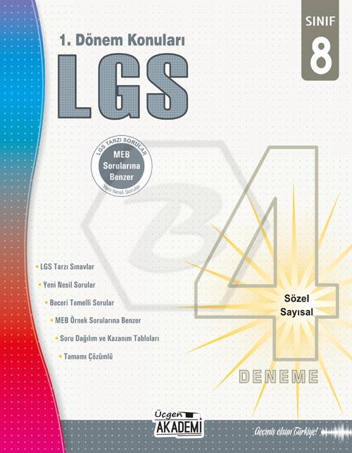 8. Sınıf - LGS 4’lü Deneme - 1. Dönem Konuları