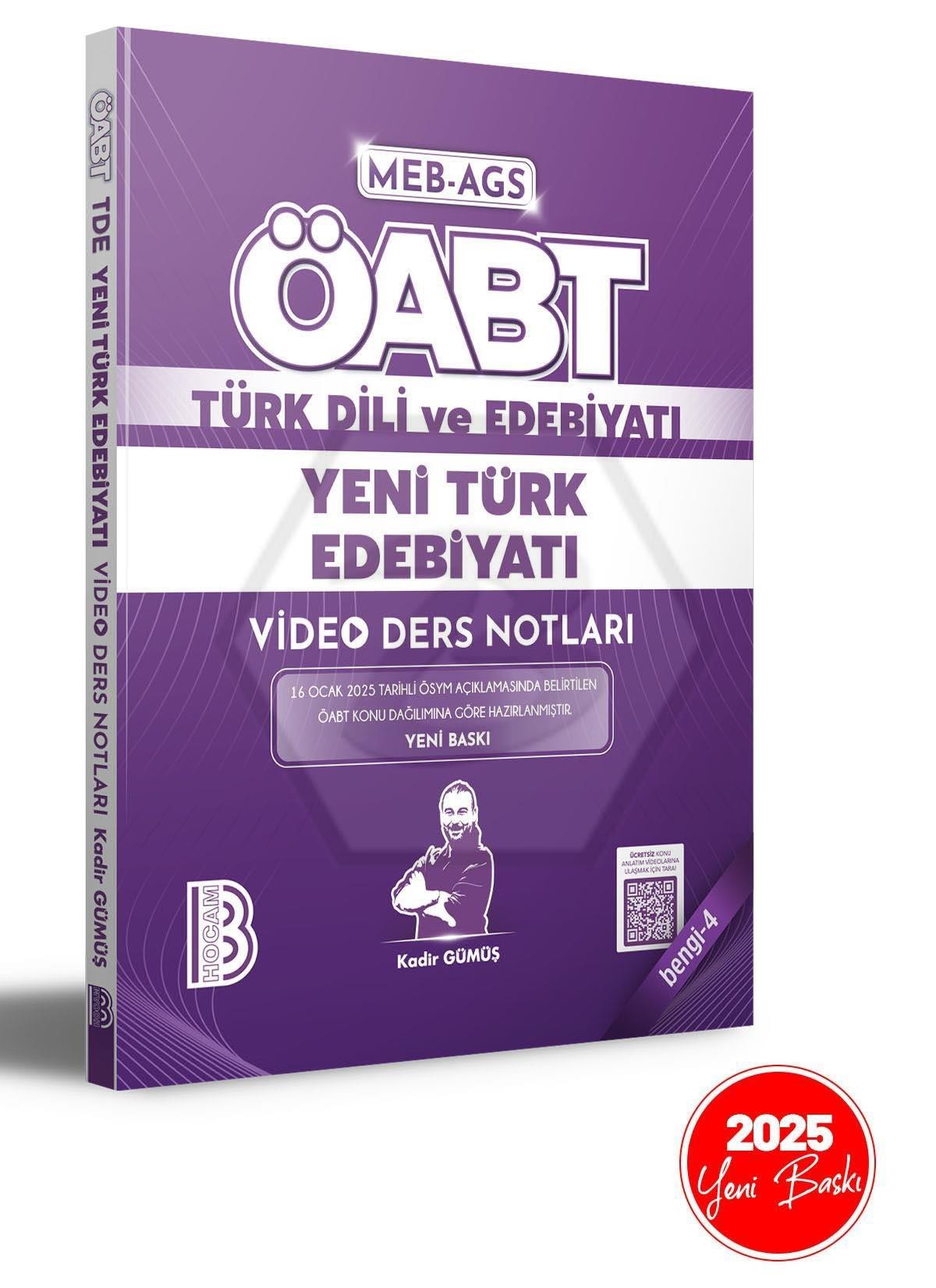 2025 ÖABT Türk Dili ve Edebiyatı Yeni Türk Edebiyatı Video Ders Notları BENGİ 4
