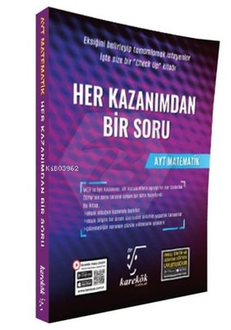 AYT Matematik Her Kazanımdan Bir Soru