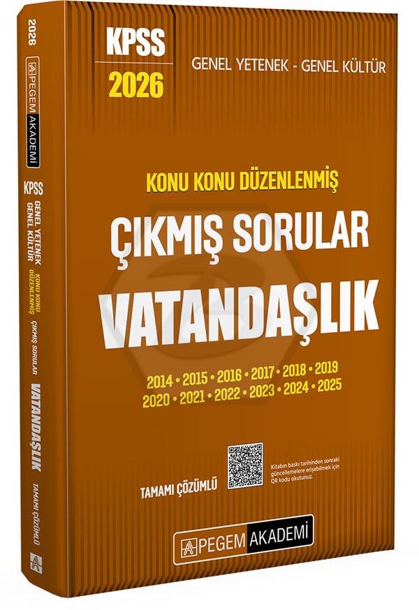 2026 KPSS Genel Yetenek Genel Kültür Konu Konu Düzenlenmiş Tamamı Çözümlü Çıkmış Sorular Vatandaşlık