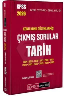 2026 KPSS Genel Yetenek Genel Kültür Konu Konu Düzenlenmiş Tamamı Çözümlü Çıkmış Sorular Tarih