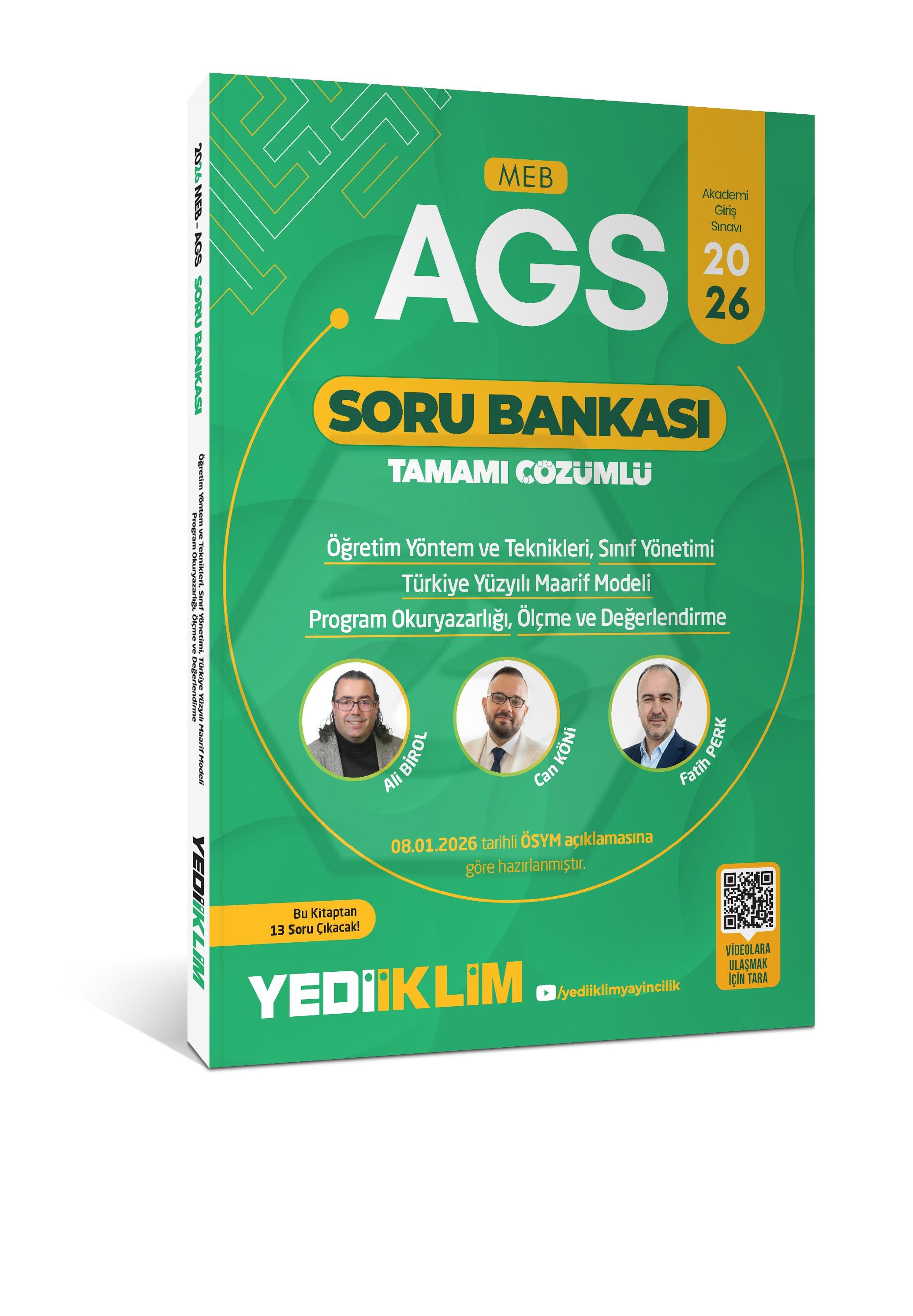 2026 MEB AGS ÖYT Sınıf Yönetimi TYMM Program Okuryazarlığı Ölçme ve Değerlendirme Tamamı Çözümlü Soru Bankası