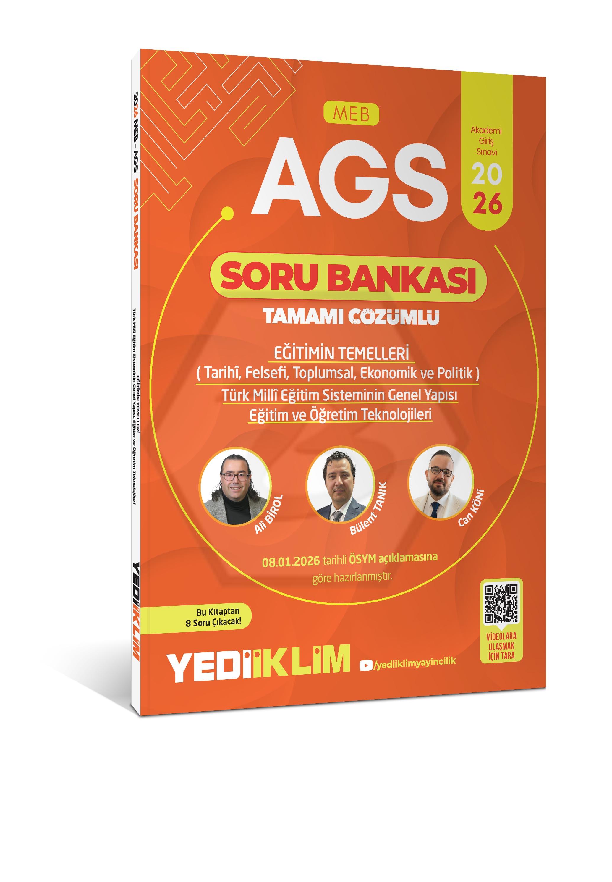 2026 MEB AGS Eğitimin Temelleri ve Temel Kavramlar Türk Milli Eğitim Sisteminin Tamamı Çözümlü Soru Bankası