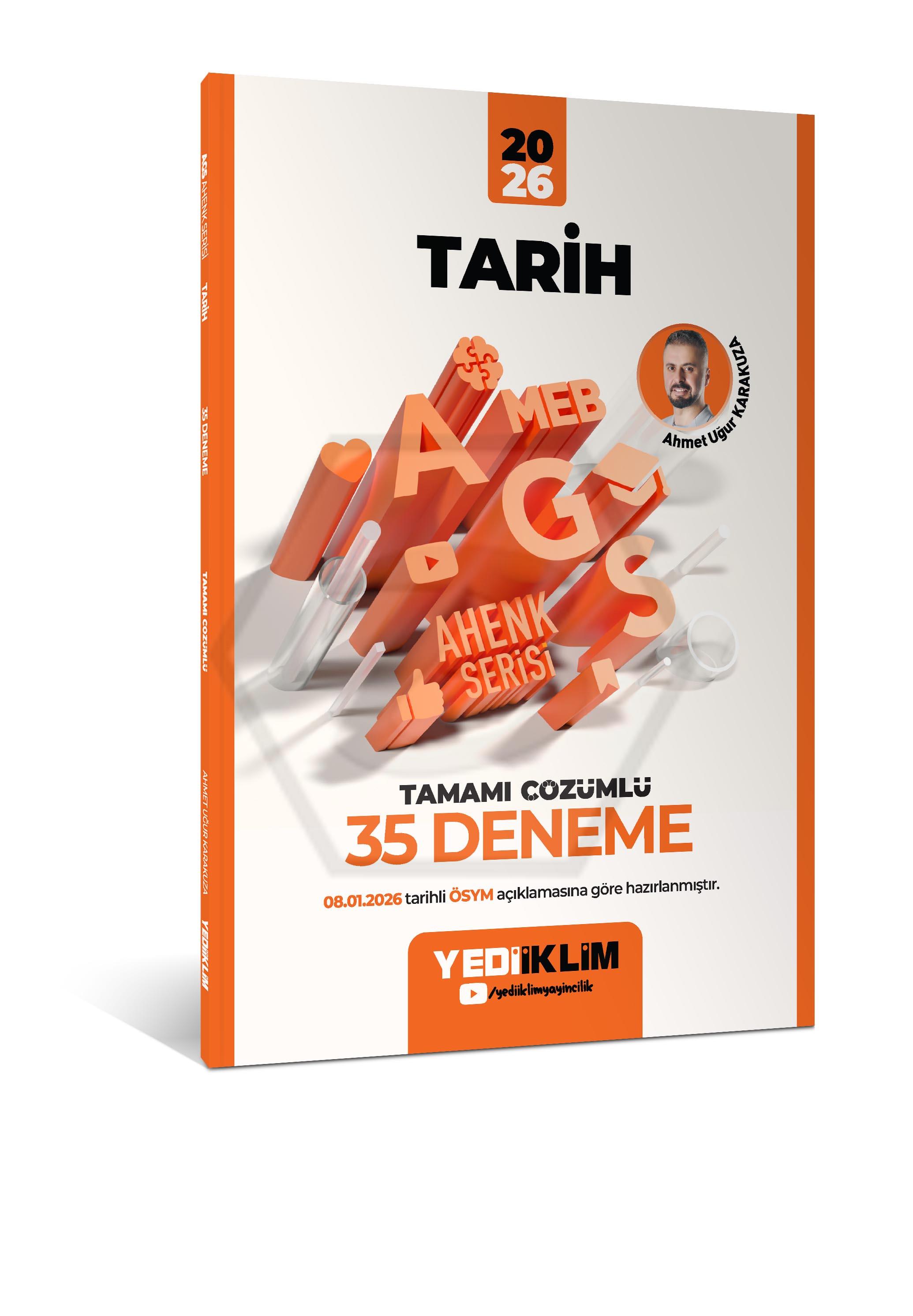 2026 MEB-AGS Ahenk Tarih Tamamı Çözümlü 35 Deneme (08.01.2026 değişikliğine göre)