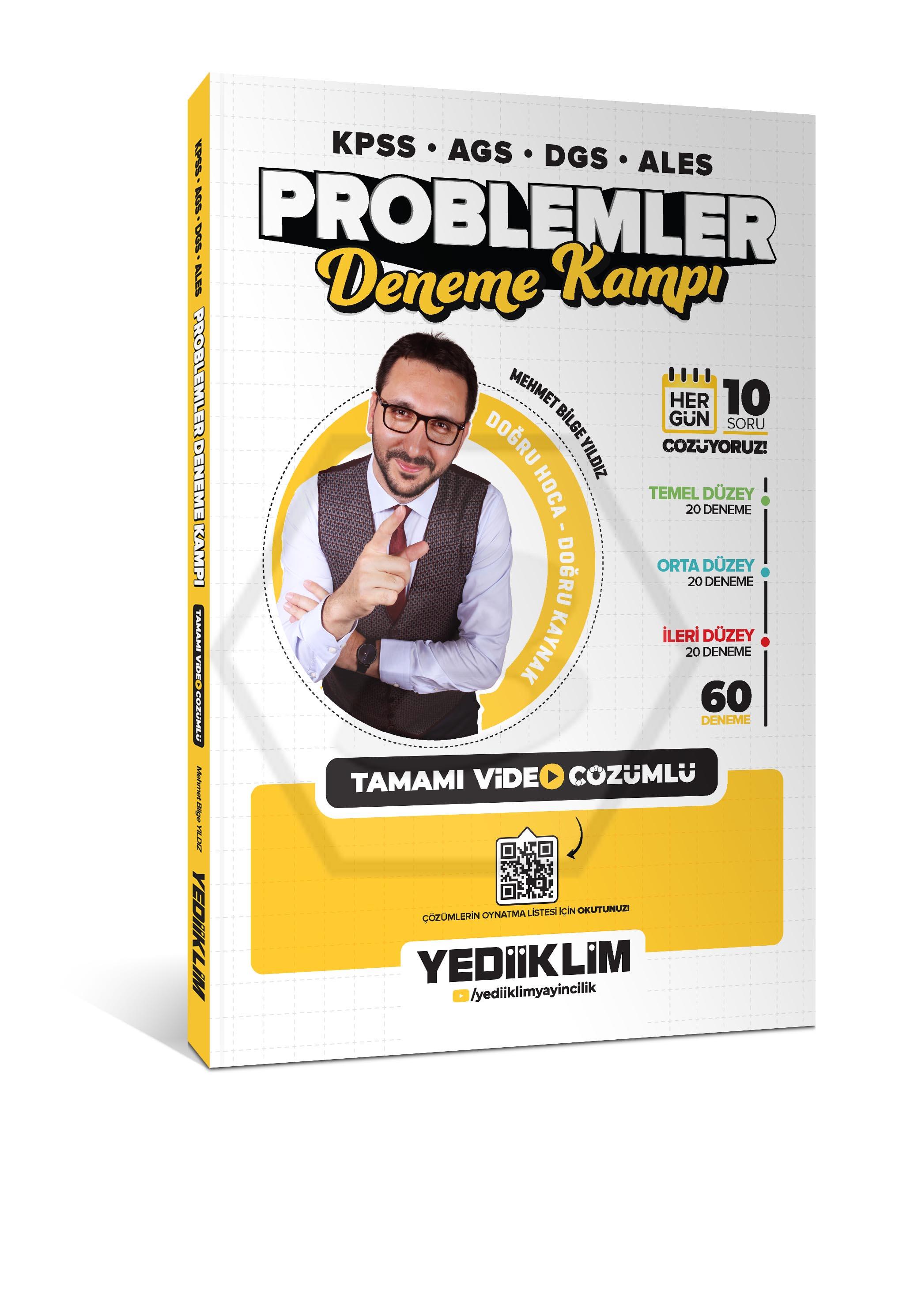 2026 KPSS-AGS-DGS-ALES Problemler Tamamı Video Çözümlü Deneme Kampı (60 Deneme)