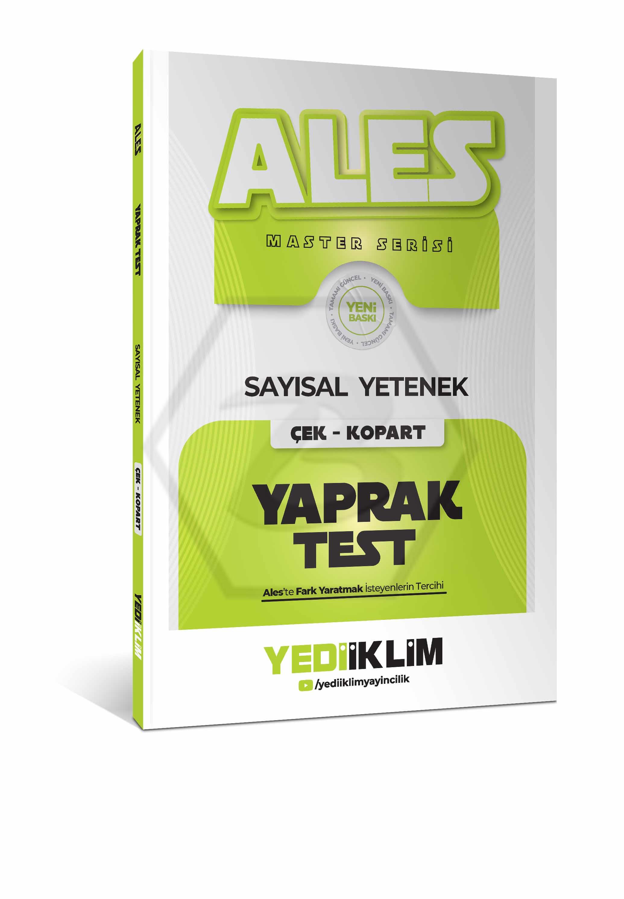 2027 ALES Sayısal  Yetenek Çek Kopart Yaprak Test