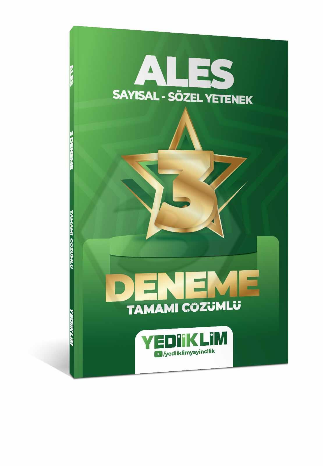 2027 ALES Sayısal Sözel Yetenek Tamamı Çözümlü 3 Yıldız Deneme