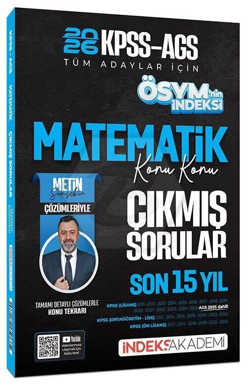 2026 KPSS MEB-AGS Matematik ÖSYM nin İndeksi Çıkmış Sorular Son 15 Yıl Konu Konu Çözümlü