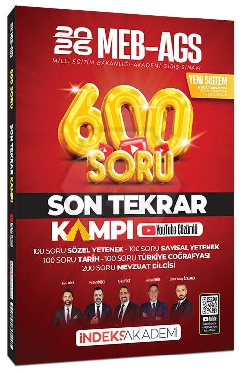 2026 MEB-AGS Son Tekrar Kampı 600 Soru Bankası Youtube Video Çözümlü