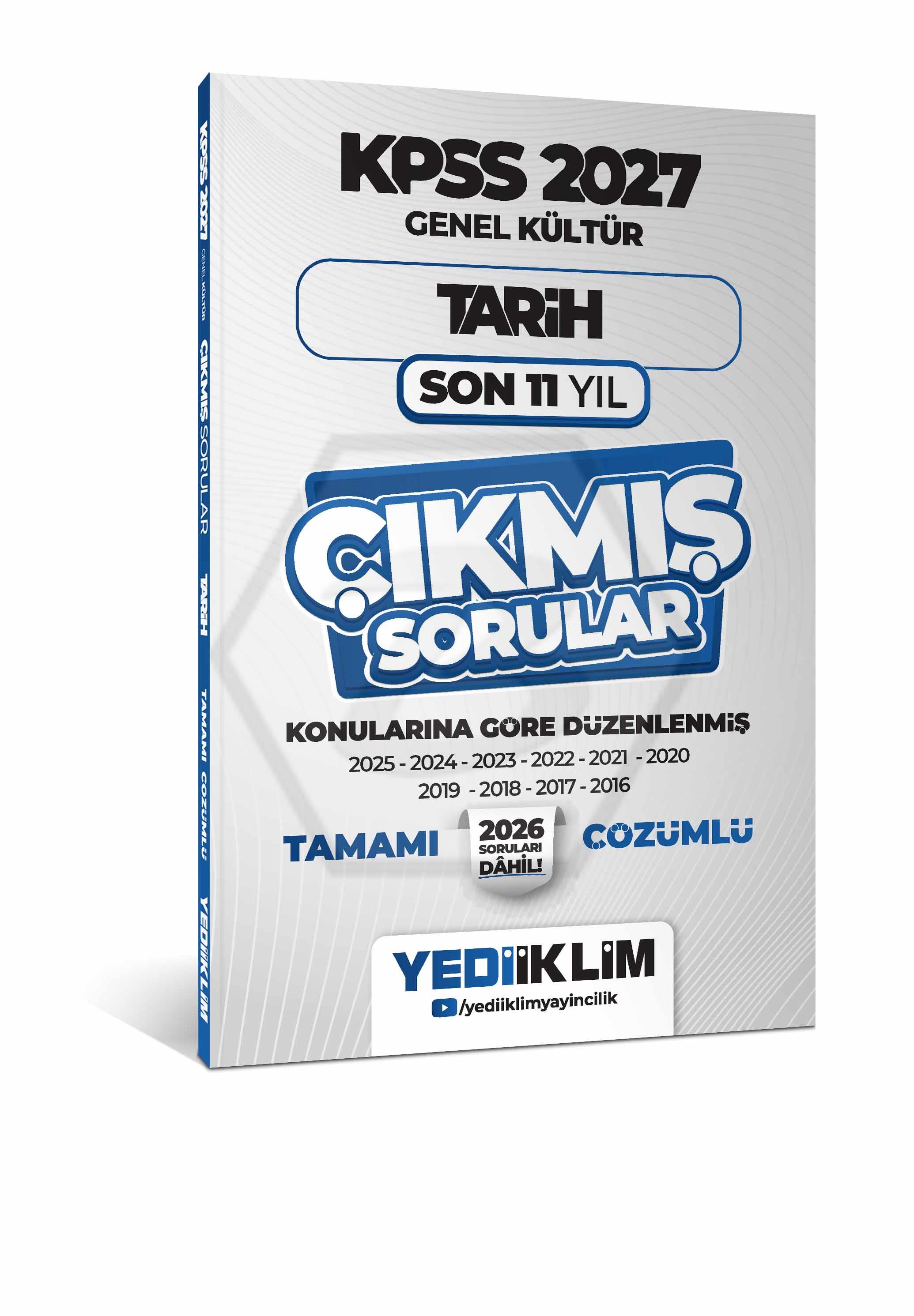 Kpss Gk Tarih 11 Yıl Çıkmış Sorular -2027