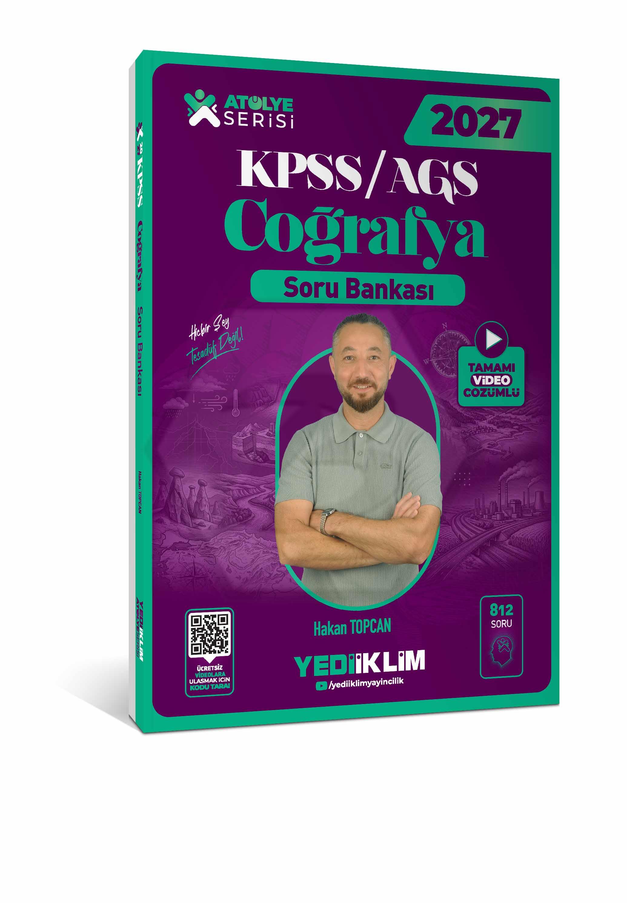 2027 KPSS AGS Atölye Serisi Genel Kültür Coğrafya Tamamı Video Çözümlü Soru Bankası