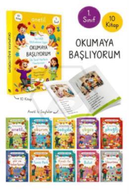 1.Sınıf Okumaya Başlıyorum ANETİL 10 Kitap