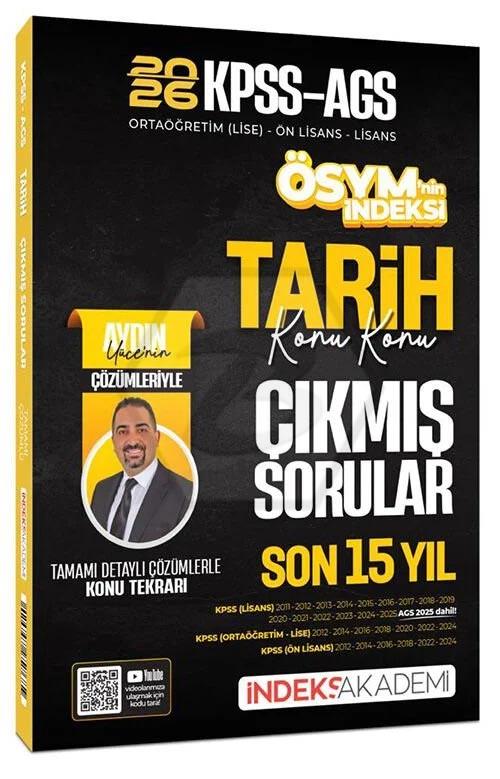 2026 KPSS MEB-AGS Tarih ÖSYM nin İndeksi Çıkmış Sorular Son 15 Yıl Konu Konu Çözümlü