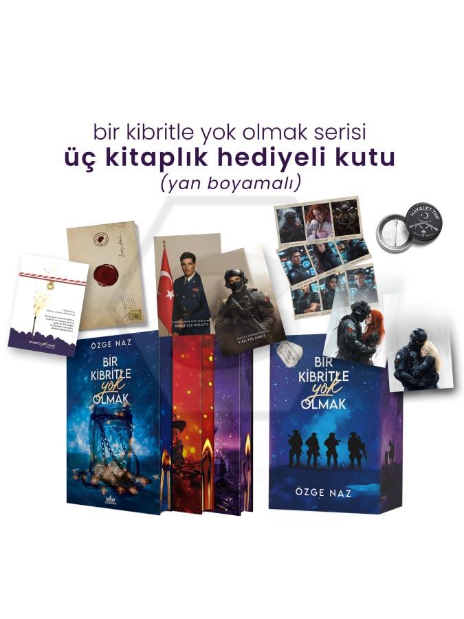 Bir Kibritle Yok Olmak Serisi - Üç Kitaplık Yan Boyamalı Hediyeli Kutu