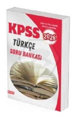 2026 KPSS Lise ve Önlisans Türkçe Soru Bankası