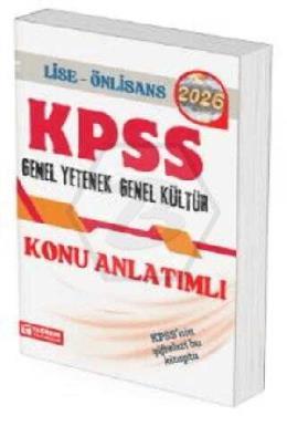 2026 KPSS Genel Kültür Genel Yetenek Lise ve Önlisans Konu Anlatımlı