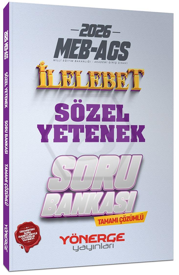 2026 MEB-AGS Sözel Yetenek İlelebet Soru Bankası Çözümlü